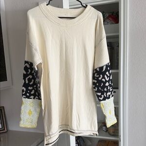 We The Free Free People Tiger Sweater NWT